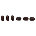 Viking glass bead Taxinge, brown, 5 pieces