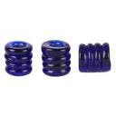 Triple Viking glass bead Kaupang (Larvik, Norway), blue, 5 pieces