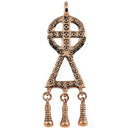 Sun cross pendant Durrnberg, bronze