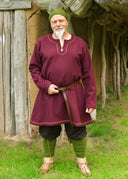Vikingtuniek Folkmar, wol, rood