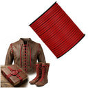 Leather cord, red, 50 meters