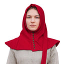 Hood with buttons, late 14th century, red