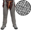 Chainmail chausses, flat rings - round rivets, 9 mm