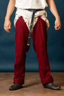 Loose legling 1200-1300, wool blend, red