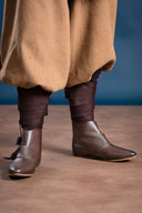 Hredulf leg wrappings, wool blend, brown