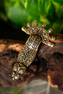 6th century Merovingian fibula, silvered bronze