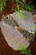 Cloak clasp with Midgard Serpent, bronze