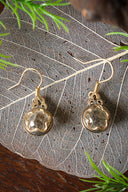 Earrings Gotland Rock Crystal, 1.2 cm, Bronze