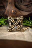 Viking cross fibula Uppåkra, bronze