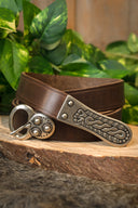 Alemanic belt, brown, silvered