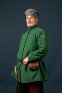 Houppelande Lorenzo, wool blend, green