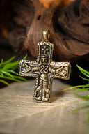 Viking cross amulet Gotland, bronze