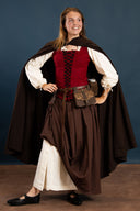 Cotton cloak Ellyn, brown