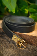 15th century belt Anjou, black, 150 cm
