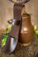 Leather pouch for cutlery