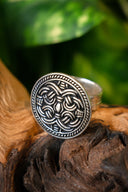 Birka Viking ring Borre style, silvered bronze