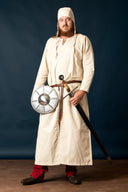 Long Medieval undertunic Bernard, natural