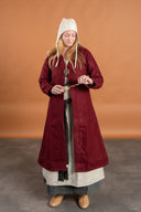 Birka kaftan Aslaug, wool blend, red