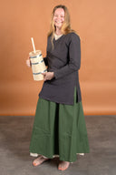 Tunic shield-maiden Frekja, grey