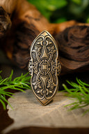 Viking fibula Birka grave 501., bronze