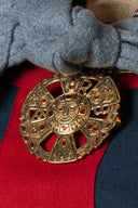 Merovingian brooch Limons, 6th-7th century, bronze