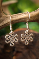 Celtic earrings Lugh, silvered bronze