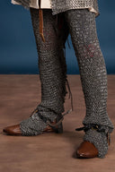 Chain mail chausses, flat rings - round rivets, 8 mm