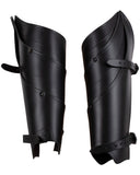 Leren beenpantser Lilith, zwart