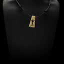 Bone rune pendant M, Algiz