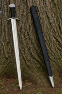 Viking sword Olaf with scabbard, semi-sharp