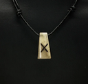Bone rune pendant G, Eihwaz