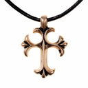 Crusader cross pendant (tatzen cross), medieval, bronze