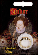 Elizabeth I zegelring, verguld tin