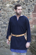 Viking tunic Lodin, blue, wool blend