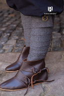 Leg wrappings Aki, dark grey, wool mix