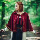 Chaperon Runa, red, wool blend