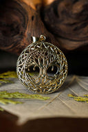 Tree of life with Celtic knots, bronze