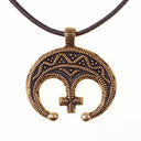 Slavic Lunula Amulet Birka, bronze