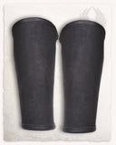 Borg Leather Bracers, forearm guards, black