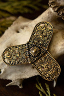 Viking trefoil fibula Rygge, bronze