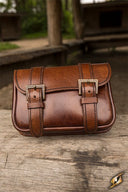 Leather belt bag Niccola, brown