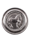 Roman phalera horse silver colour