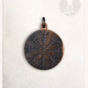 Viking pendant Ægishjálmur, bronze