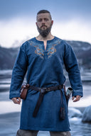 Tunic Viking jarl Hakon, blue