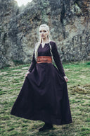 Viking dress Lina, dark brown