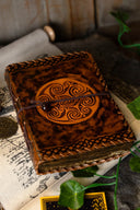 Leather book Celtic spirals