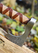 Viking bearded axe, type C, engraved, semi-sharp