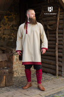 Rusvik Viking tunic Tobiasz, natural-burgundy