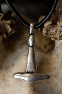 Viking Haithabu Thor's hammer, silvered bronze