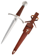 Medieval dagger Templars seal, semi-sharp